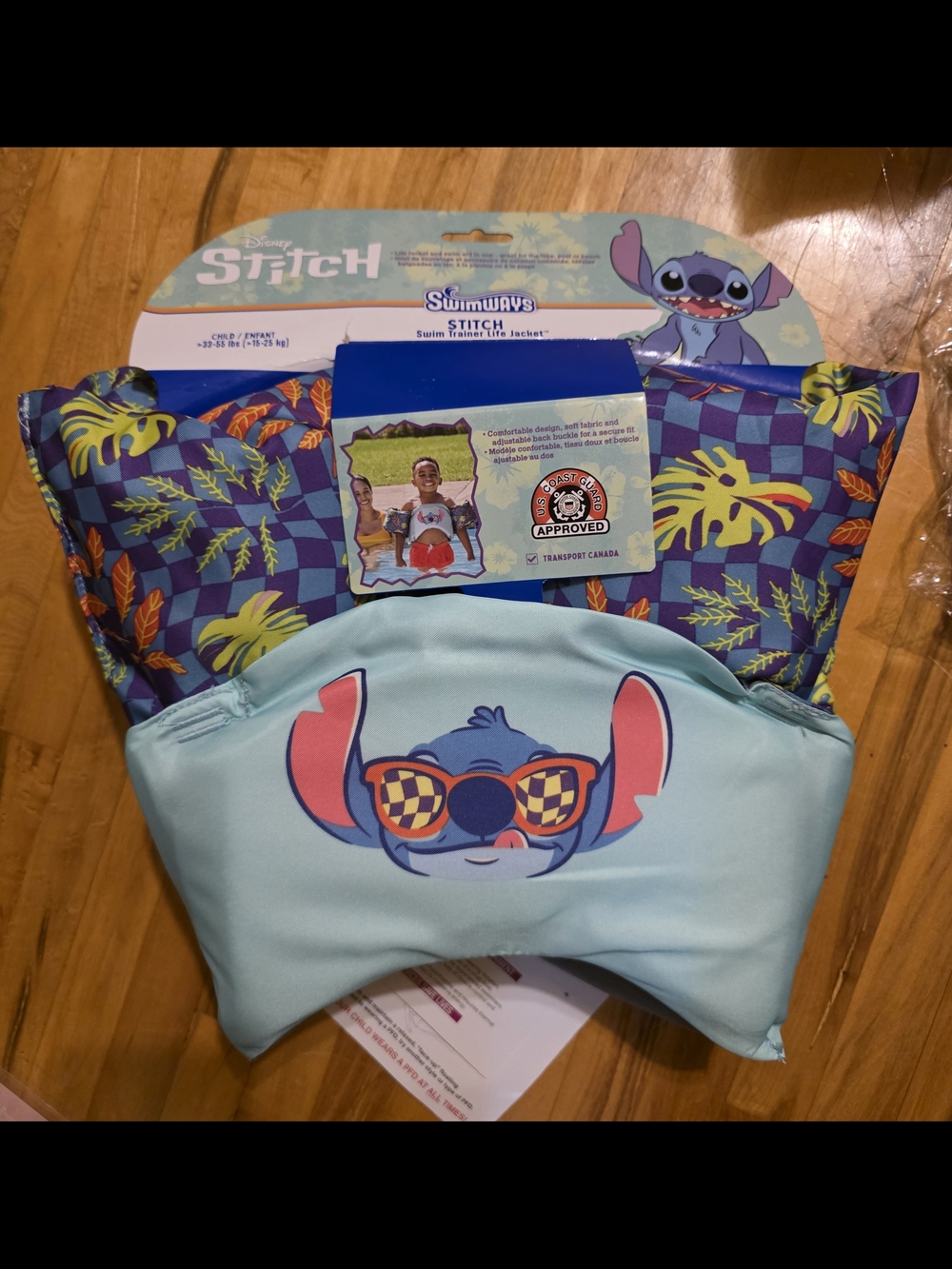 Disney Stitch Swim Trainer Float - Blue & Purple